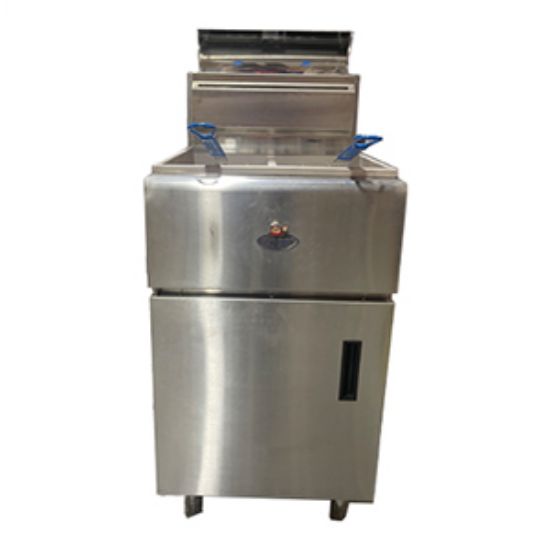 Picture of Fat Chef Gas Double Tank Chip Fryer 