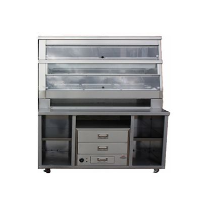 Picture of HCW5 Chicken Display with Table and Bun Warmer