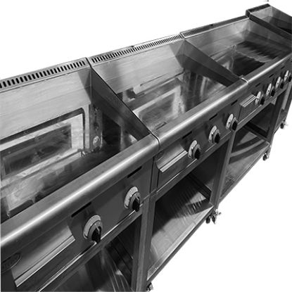 Picture of Fat Chef 3 Burner Gas Griddle 