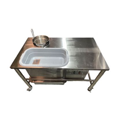 Picture of Large Motorised Breading Table With Stainless Steel Container