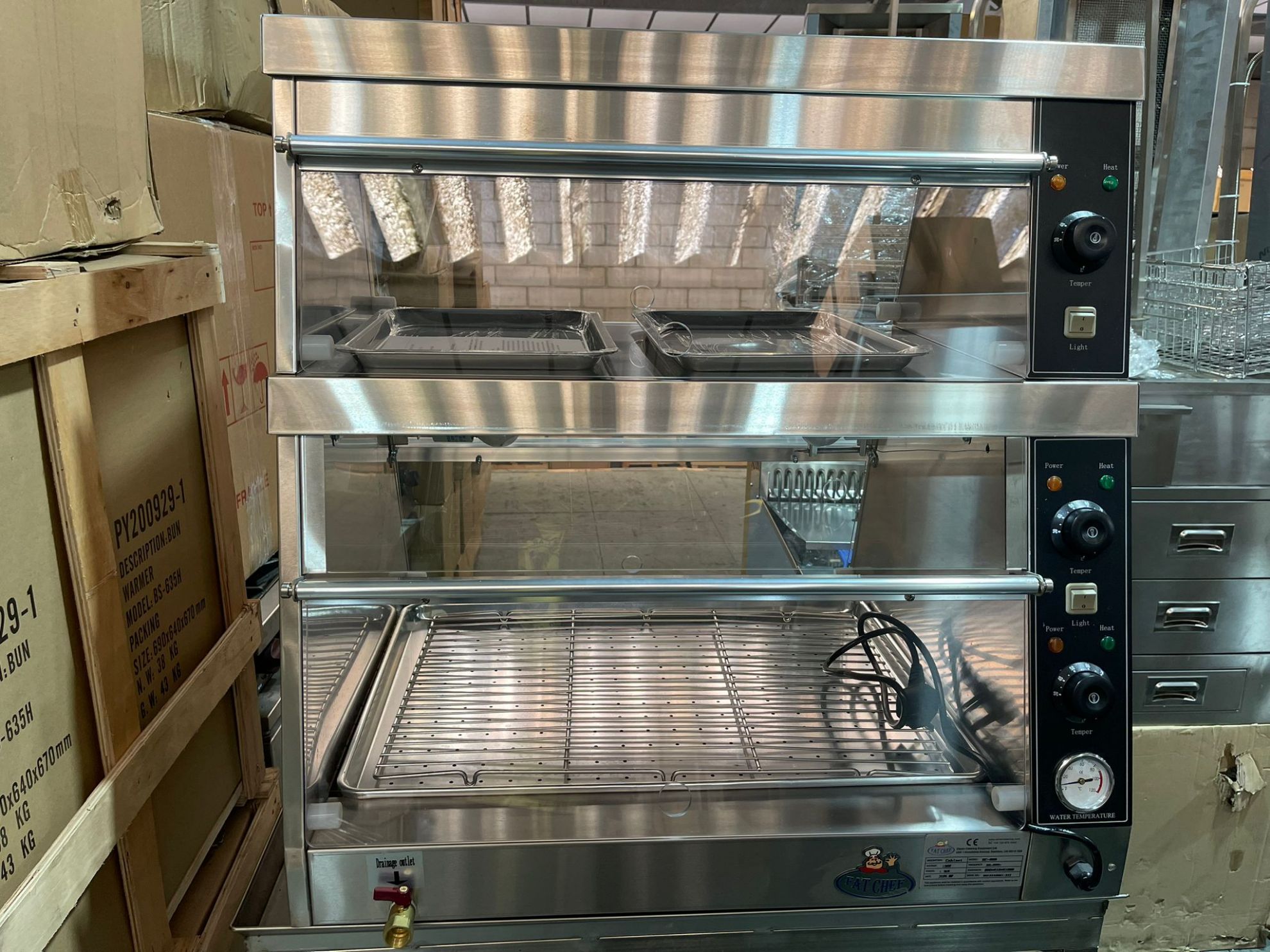 Ceren Catering Equipment Ltd. Fat Chef H2 Chicken Display, 2 Layer