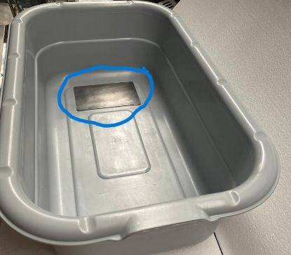 Picture of Breading Table plastic and Stainless steel Container Stainless Steel Hole Lid